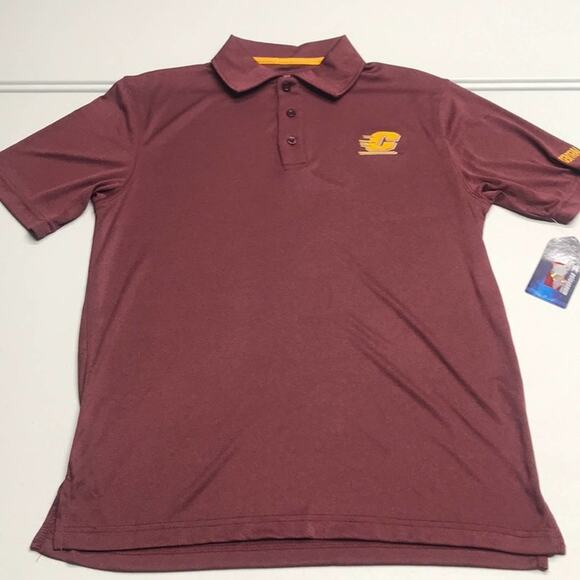CENTRAL MICHIGAN UNIVERSITY Men’s Small Golf Polo Shirt - Picture 2 of 4